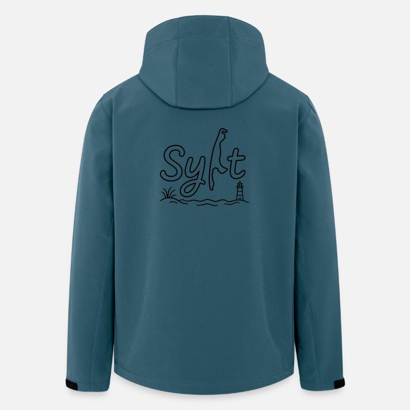 Sylt Island Outline - Men’s Recycled Softshell Jacket by Stanley/Stella - stargazer
