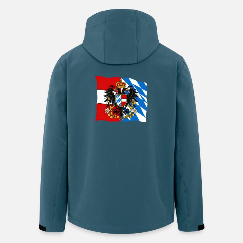 Bavaria Austria Friendship Flag Design - Men’s Recycled Softshell Jacket by Stanley/Stella - stargazer