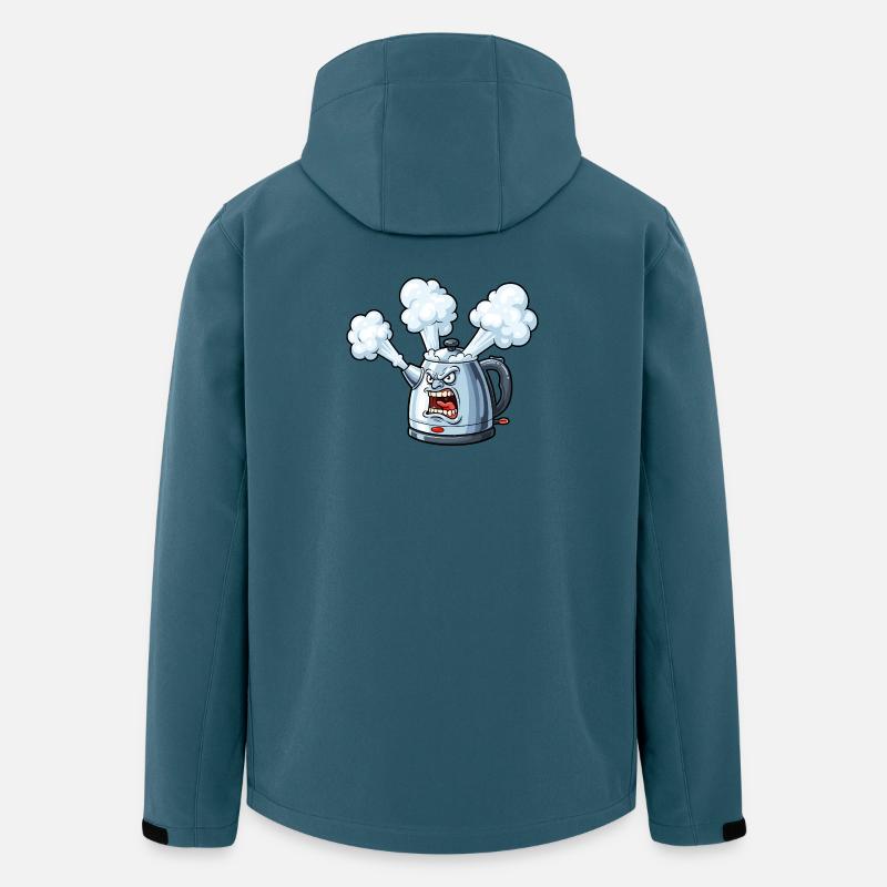 Angry Kettle Cartoon - Men’s Recycled Softshell Jacket by Stanley/Stella - stargazer