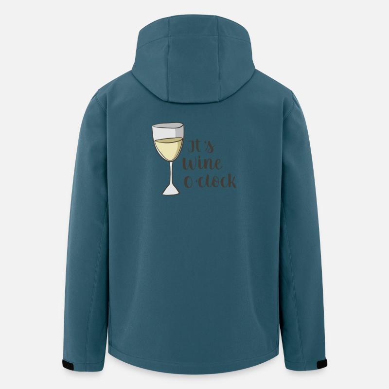 Wein - Recycelte Männer Softshell-Jacke von Stanley/Stella - Dunkles Petrol
