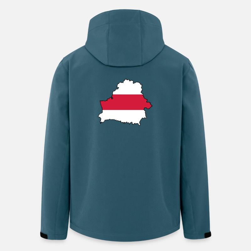 Silhouette of Belarus - Recycelte Männer Softshell-Jacke von Stanley/Stella - Dunkles Petrol