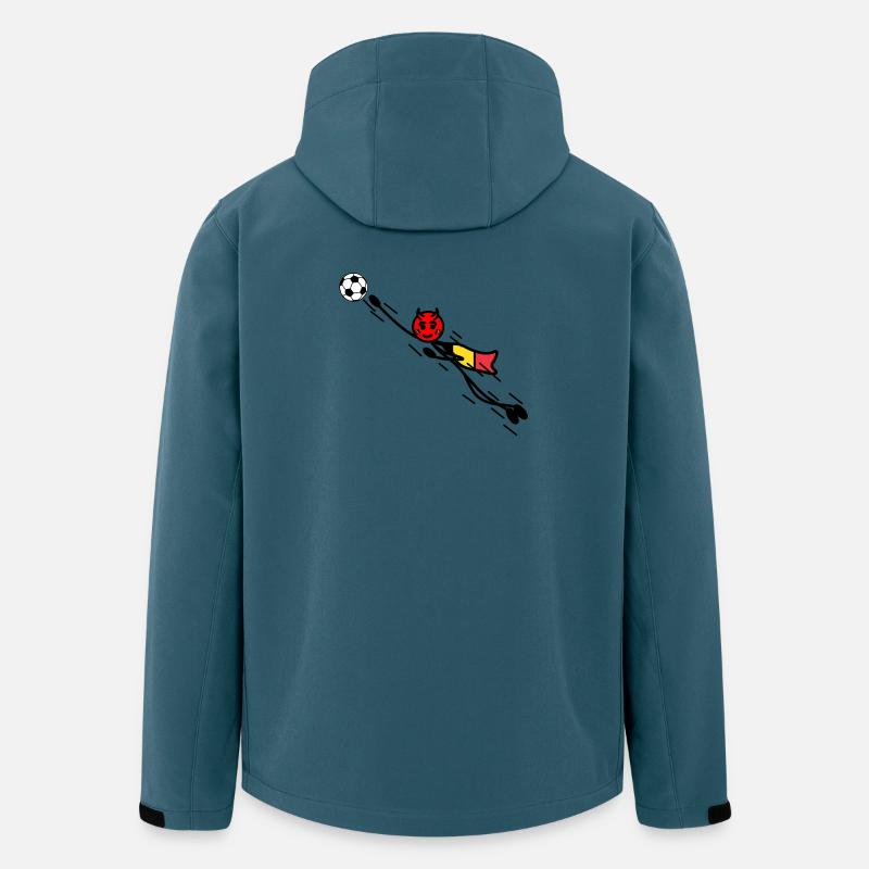 Flying Red Devil Held Keeper - Recycelte Männer Softshell-Jacke von Stanley/Stella - Dunkles Petrol