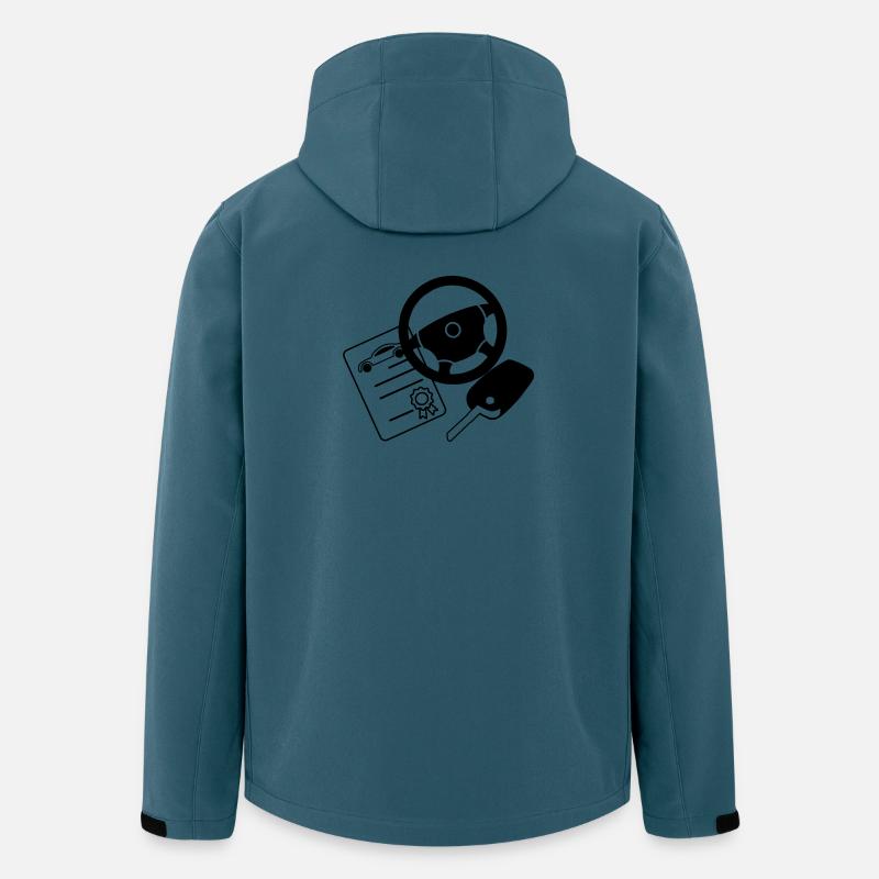 Erfolgreicher Führerschein für Auto - Recycelte Männer Softshell-Jacke von Stanley/Stella - Dunkles Petrol