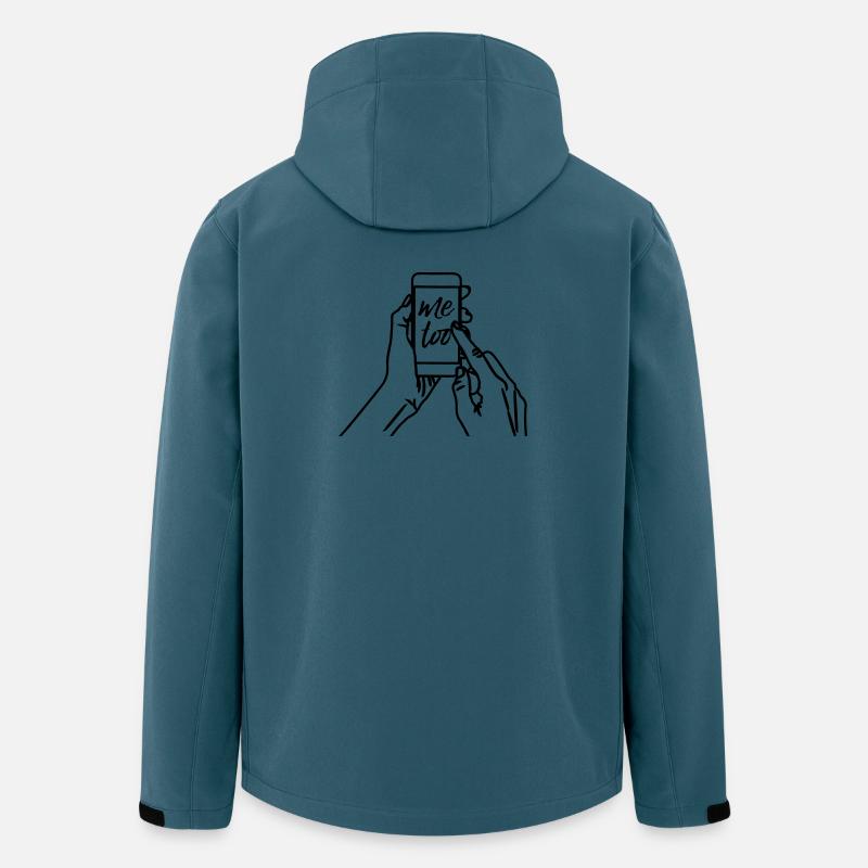 Ich auch - Recycelte Männer Softshell-Jacke von Stanley/Stella - Dunkles Petrol
