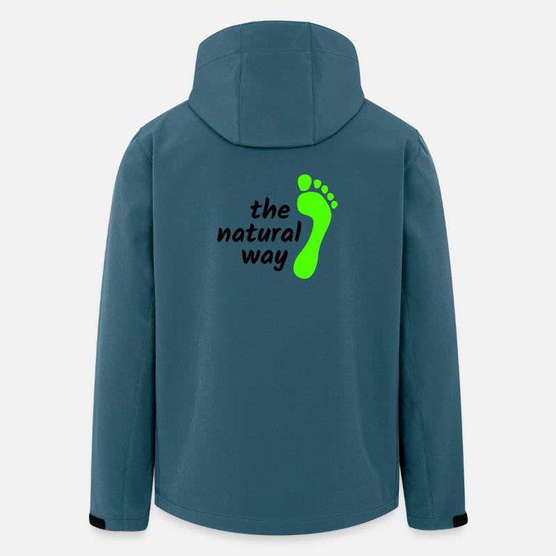 barfuß - the natural way 2023 - Recycelte Männer Softshell-Jacke von Stanley/Stella - Dunkles Petrol