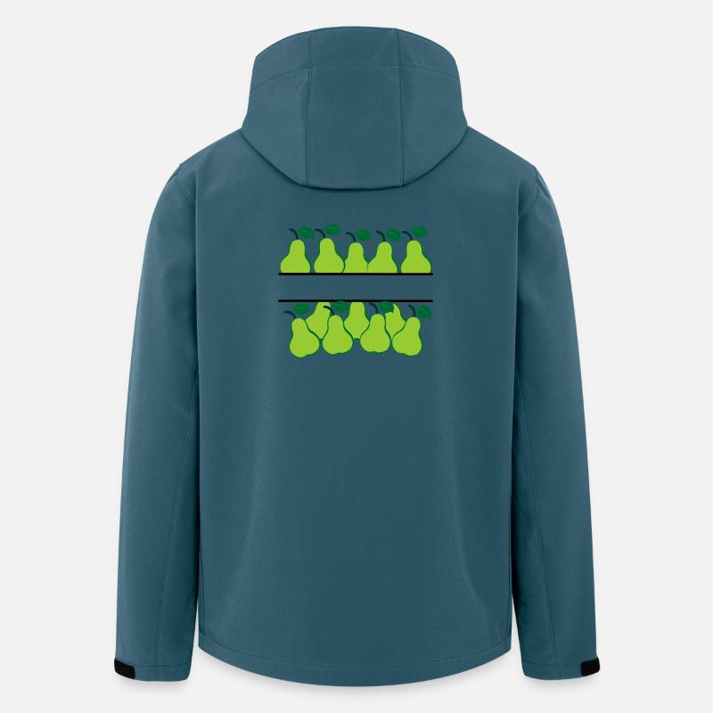 Birnenbanner mit grünen Birnen - Recycelte Männer Softshell-Jacke von Stanley/Stella - Dunkles Petrol