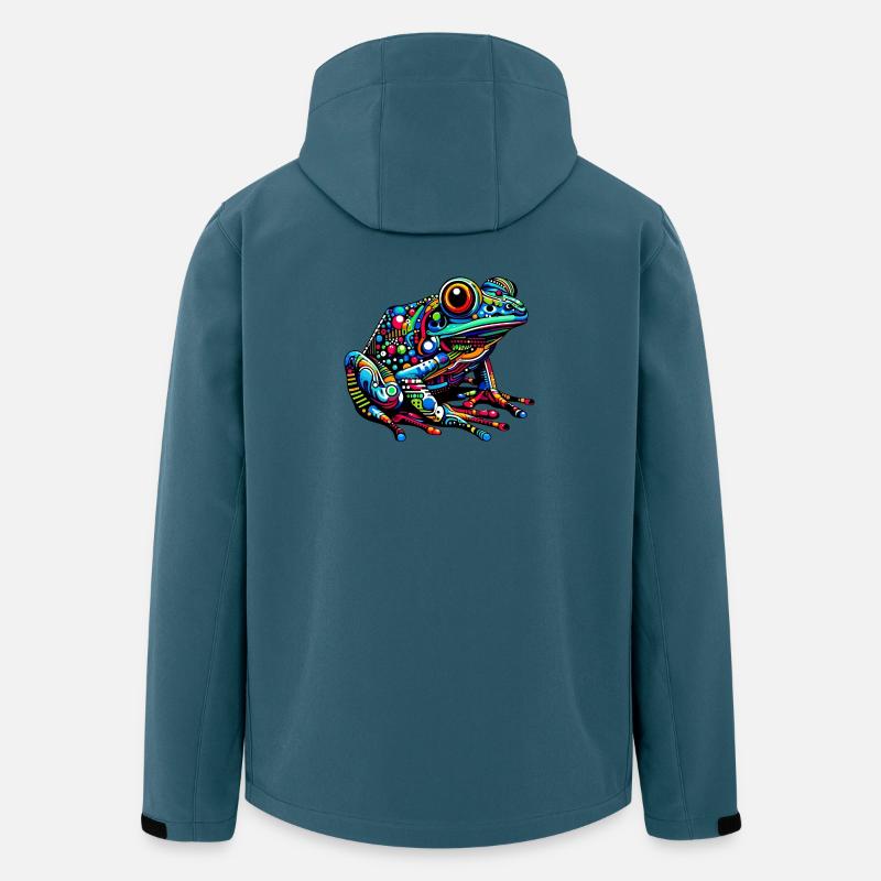 Grenouille - Veste softshell homme en polyester recyclé Stanley/Stella - bleu pétrole foncé