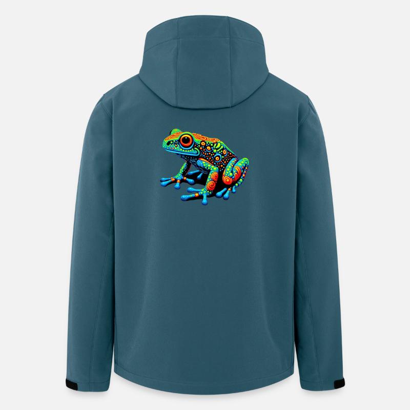 Grenouille - Veste softshell homme en polyester recyclé Stanley/Stella - bleu pétrole foncé