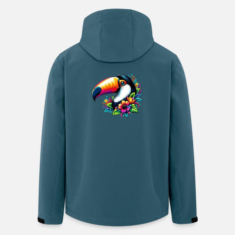 Tukan - Recycelte Männer Softshell-Jacke von Stanley/Stella - Dunkles Petrol