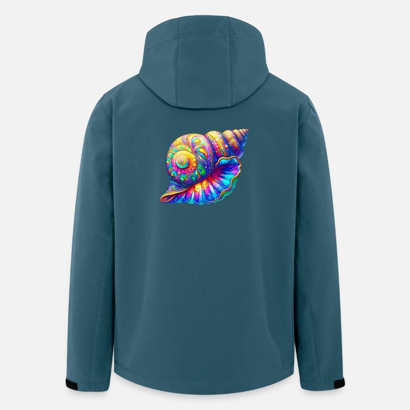 Muschel - Recycelte Männer Softshell-Jacke von Stanley/Stella - Dunkles Petrol