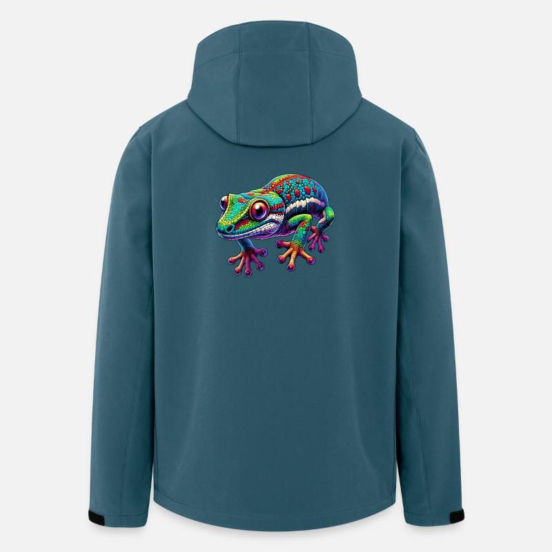 Gecko - Recycelte Männer Softshell-Jacke von Stanley/Stella - Dunkles Petrol