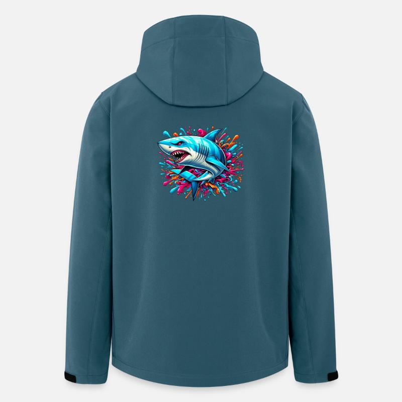 Hai - Recycelte Männer Softshell-Jacke von Stanley/Stella - Dunkles Petrol