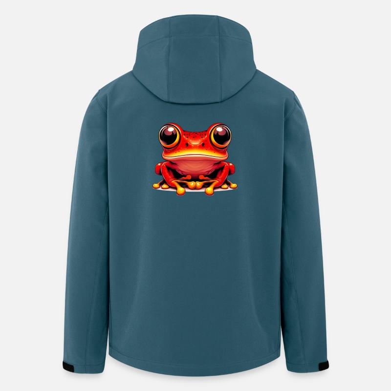 Frosch - Recycelte Männer Softshell-Jacke von Stanley/Stella - Dunkles Petrol