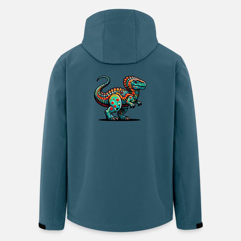 Dinosaurier - Recycelte Männer Softshell-Jacke von Stanley/Stella - Dunkles Petrol