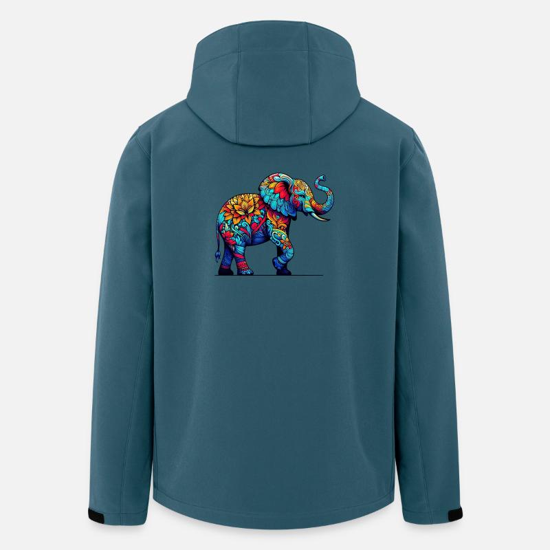Elefant - Recycelte Männer Softshell-Jacke von Stanley/Stella - Dunkles Petrol