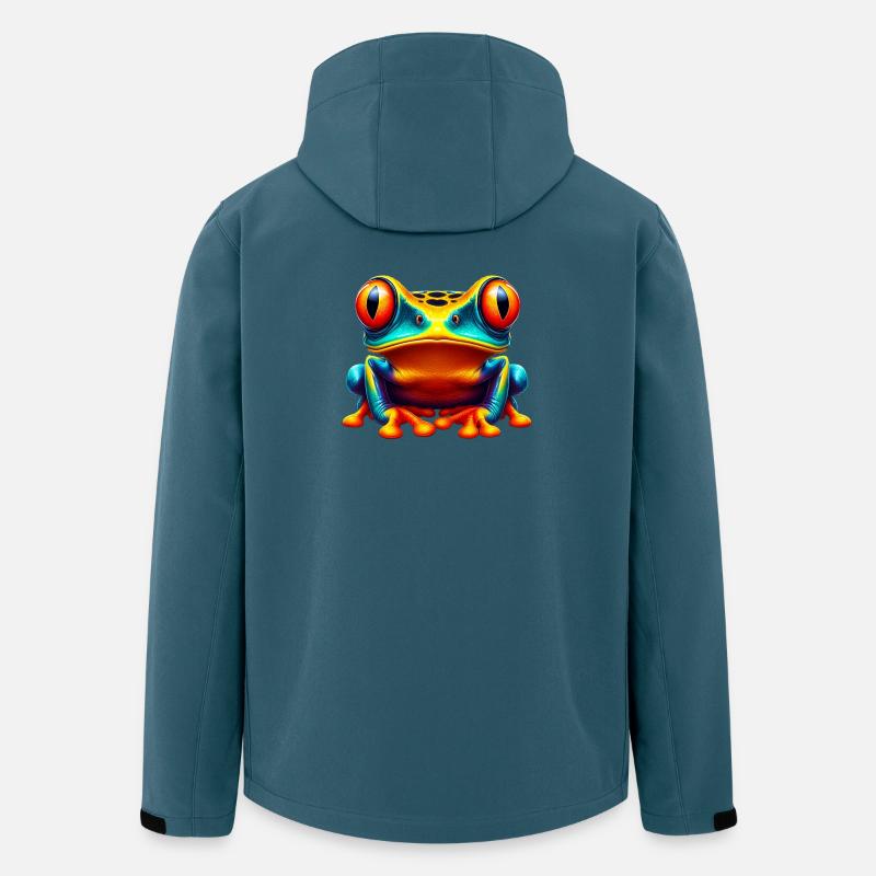 Frosch - Recycelte Männer Softshell-Jacke von Stanley/Stella - Dunkles Petrol