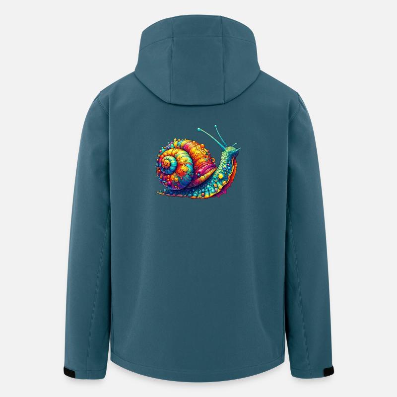 Schnecke - Recycelte Männer Softshell-Jacke von Stanley/Stella - Dunkles Petrol