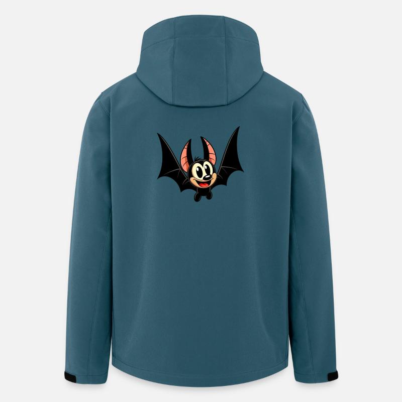 Fledermaus - Recycelte Männer Softshell-Jacke von Stanley/Stella - Dunkles Petrol
