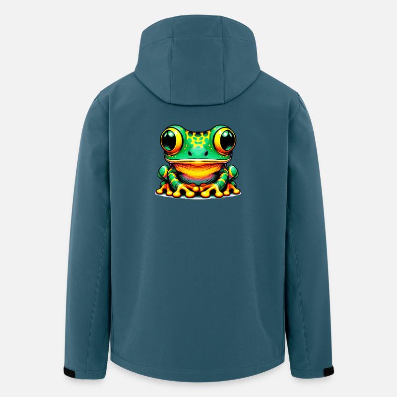 Frosch - Recycelte Männer Softshell-Jacke von Stanley/Stella - Dunkles Petrol