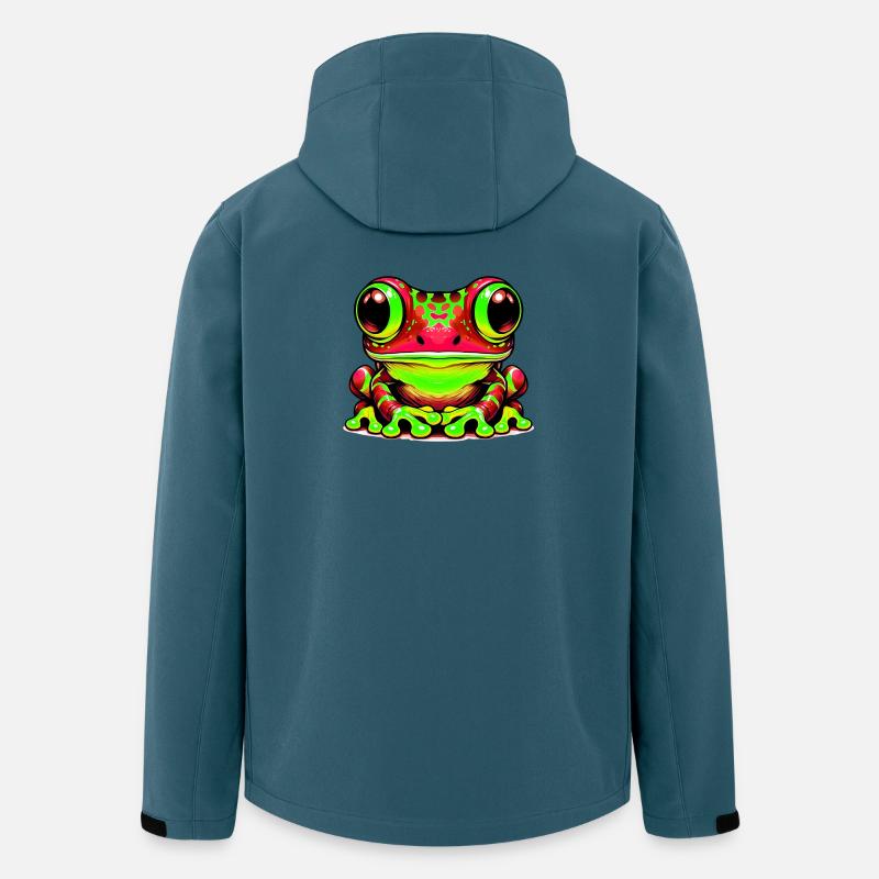 Frosch - Recycelte Männer Softshell-Jacke von Stanley/Stella - Dunkles Petrol