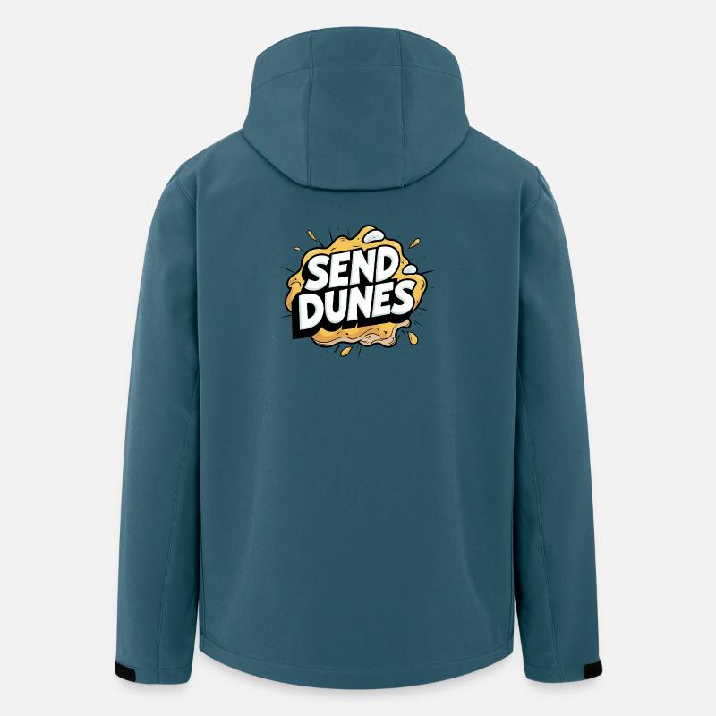 Send Dunes - Recycelte Männer Softshell-Jacke von Stanley/Stella - Dunkles Petrol