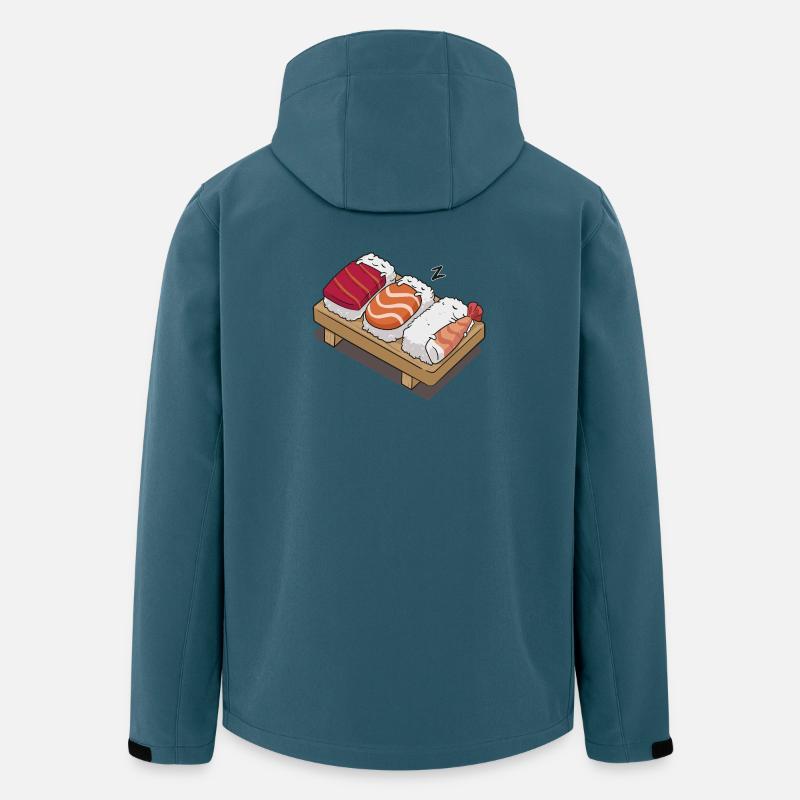 Sushi Schlafen - Recycelte Männer Softshell-Jacke von Stanley/Stella - Dunkles Petrol