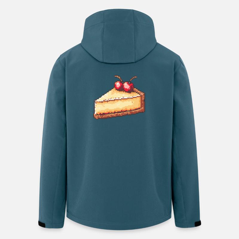 Pixel Cheesecake Cherry Slice - Men’s Recycled Softshell Jacket by Stanley/Stella - stargazer