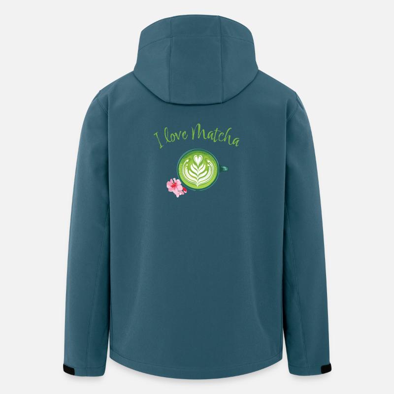 Matcha love - Recycelte Männer Softshell-Jacke von Stanley/Stella - Dunkles Petrol
