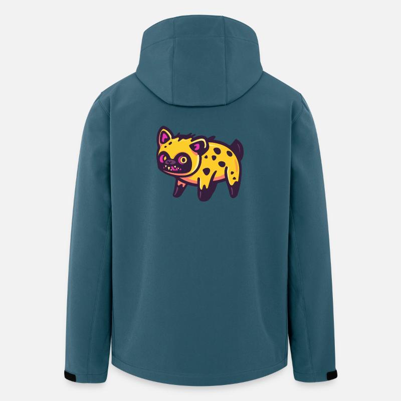 Hyäne Halloween Zombie - Recycelte Männer Softshell-Jacke von Stanley/Stella - Dunkles Petrol