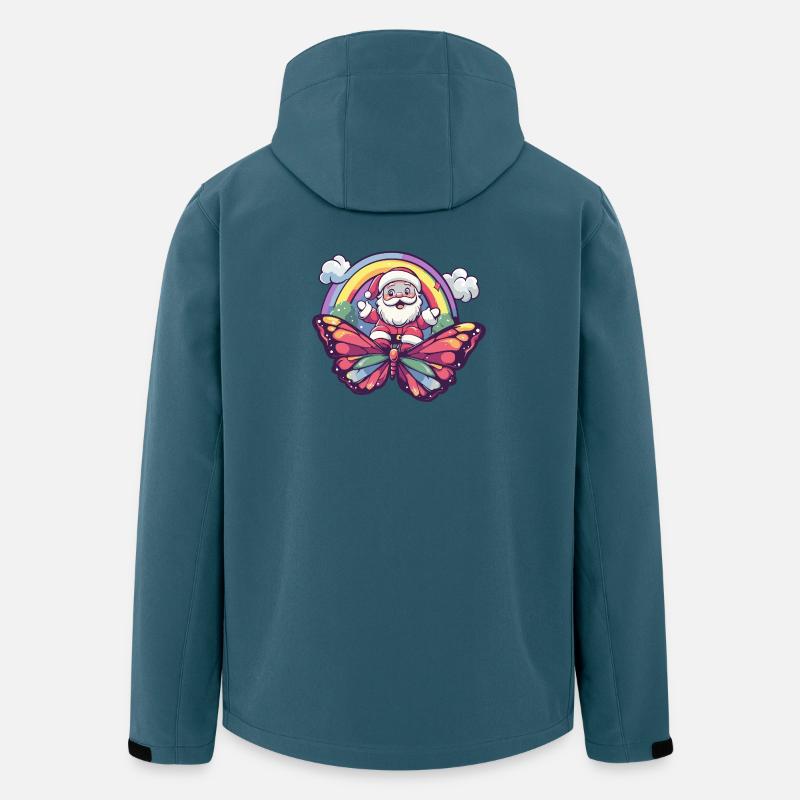 Noël Papillon Noël - Veste softshell homme en polyester recyclé Stanley/Stella - bleu pétrole foncé