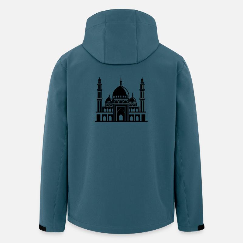Moschee - Recycelte Männer Softshell-Jacke von Stanley/Stella - Dunkles Petrol
