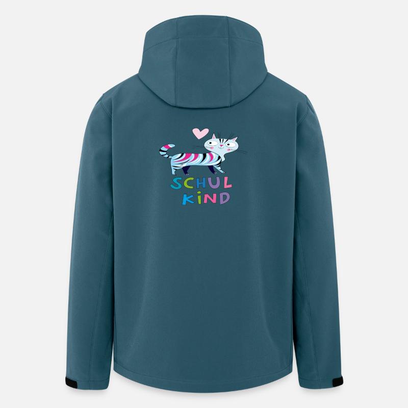 stolzes Schulkind - Recycelte Männer Softshell-Jacke von Stanley/Stella - Dunkles Petrol