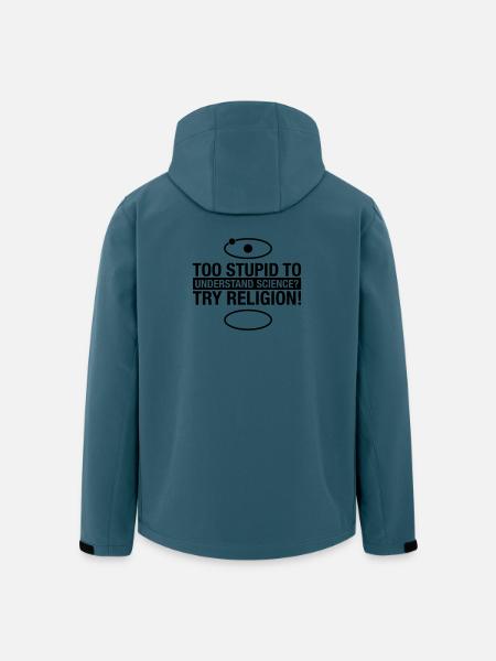 science-religion - Recycelte Männer Softshell-Jacke von Stanley/Stella - Dunkles Petrol