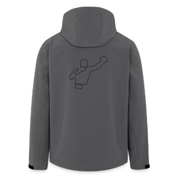 boxing - Men’s Recycled Softshell Jacket by Stanley/Stella - stargazer - Back - AI Model Male 185 light (185cm)