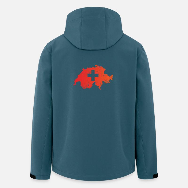 Erster August - Recycelte Männer Softshell-Jacke von Stanley/Stella - Dunkles Petrol