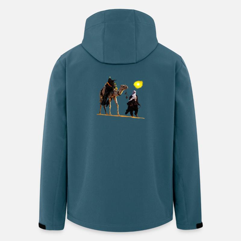 Beduine mit Kamel - Recycelte Männer Softshell-Jacke von Stanley/Stella - Dunkles Petrol