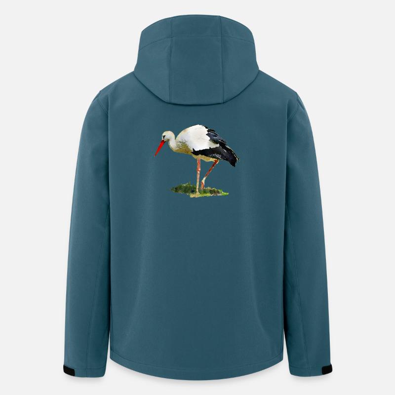 storch vogel - Recycelte Männer Softshell-Jacke von Stanley/Stella - Dunkles Petrol