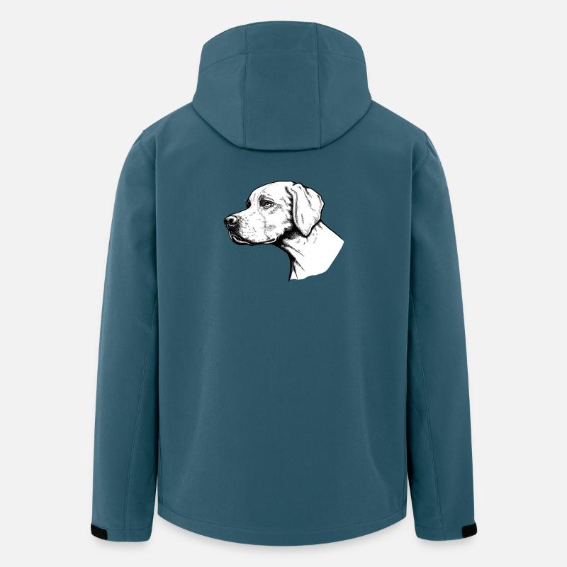 Pointer Portrait - Men’s Recycled Softshell Jacket by Stanley/Stella - stargazer