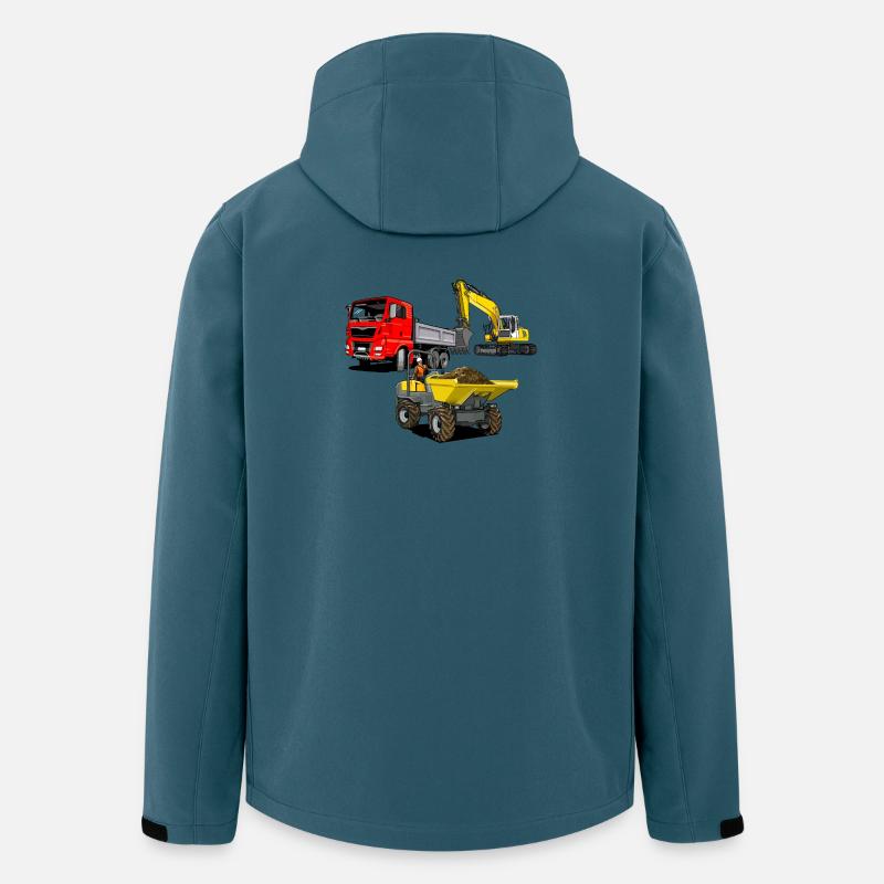Construction site vehicles - Men’s Recycled Softshell Jacket by Stanley/Stella - stargazer