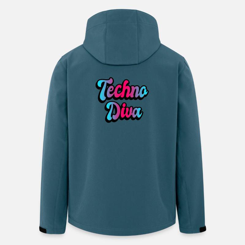 Techno Diva - Stanley/Stella herre softshelljakke i genanvendt polyester - mørk petrol