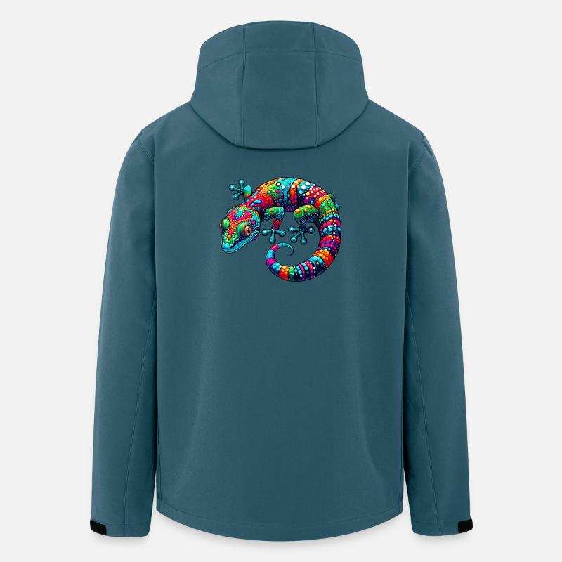 Gecko - Veste softshell homme en polyester recyclé Stanley/Stella - bleu pétrole foncé