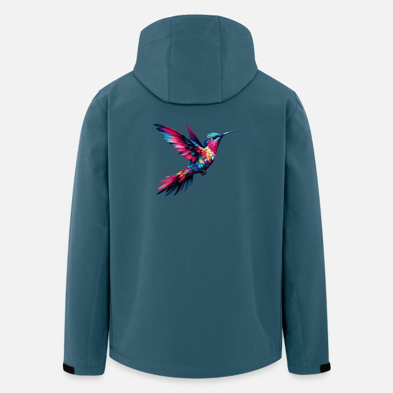 Kolibri - Recycelte Männer Softshell-Jacke von Stanley/Stella - Dunkles Petrol