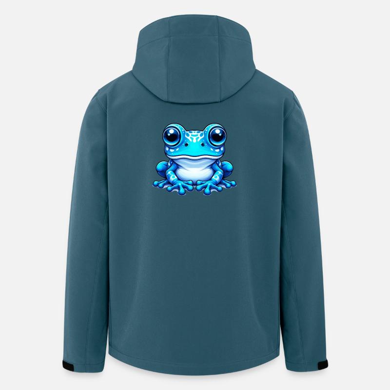 Frosch - Recycelte Männer Softshell-Jacke von Stanley/Stella - Dunkles Petrol