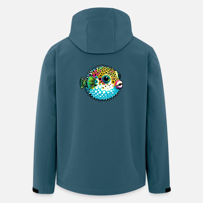 Kugelfisch - Recycelte Männer Softshell-Jacke von Stanley/Stella - Dunkles Petrol
