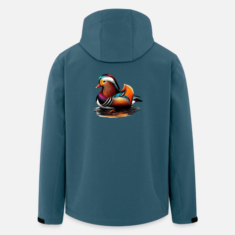 Mandarinente - Recycelte Männer Softshell-Jacke von Stanley/Stella - Dunkles Petrol