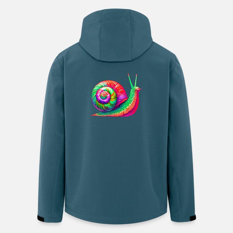 Schnecke - Recycelte Männer Softshell-Jacke von Stanley/Stella - Dunkles Petrol