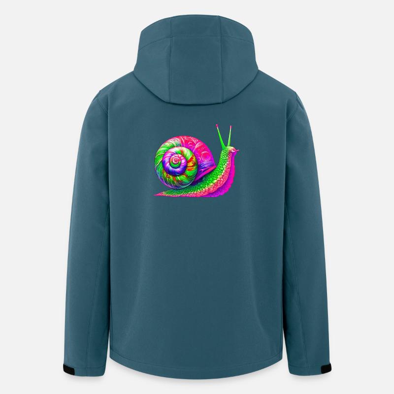 Schnecke - Recycelte Männer Softshell-Jacke von Stanley/Stella - Dunkles Petrol
