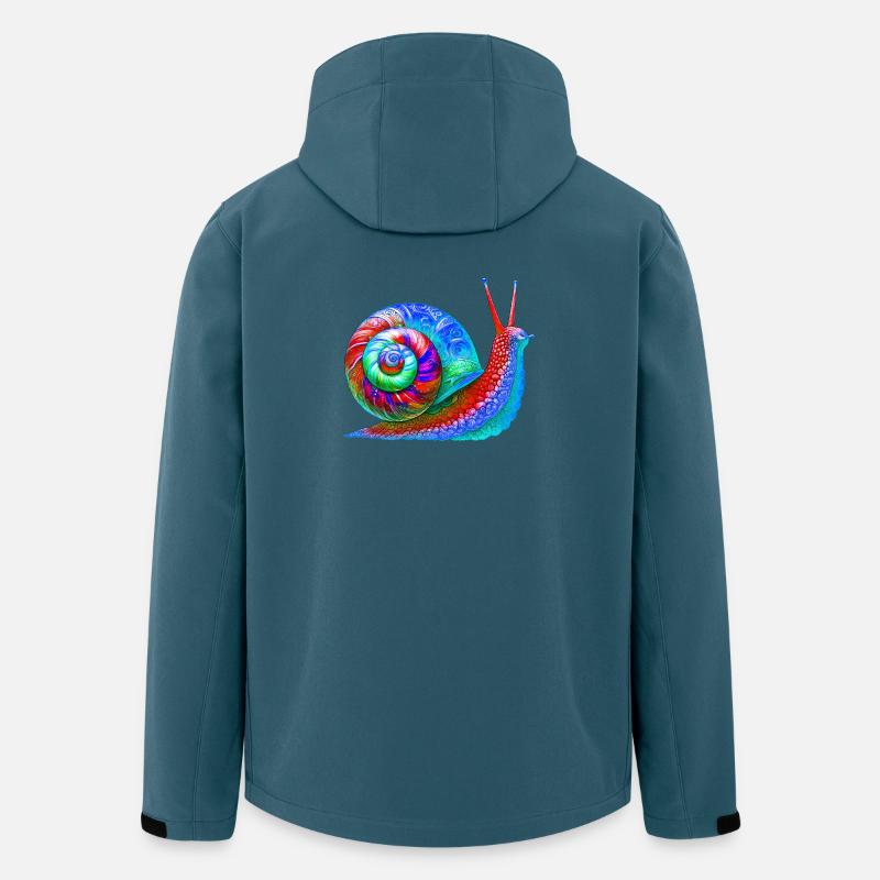 Schnecke - Recycelte Männer Softshell-Jacke von Stanley/Stella - Dunkles Petrol