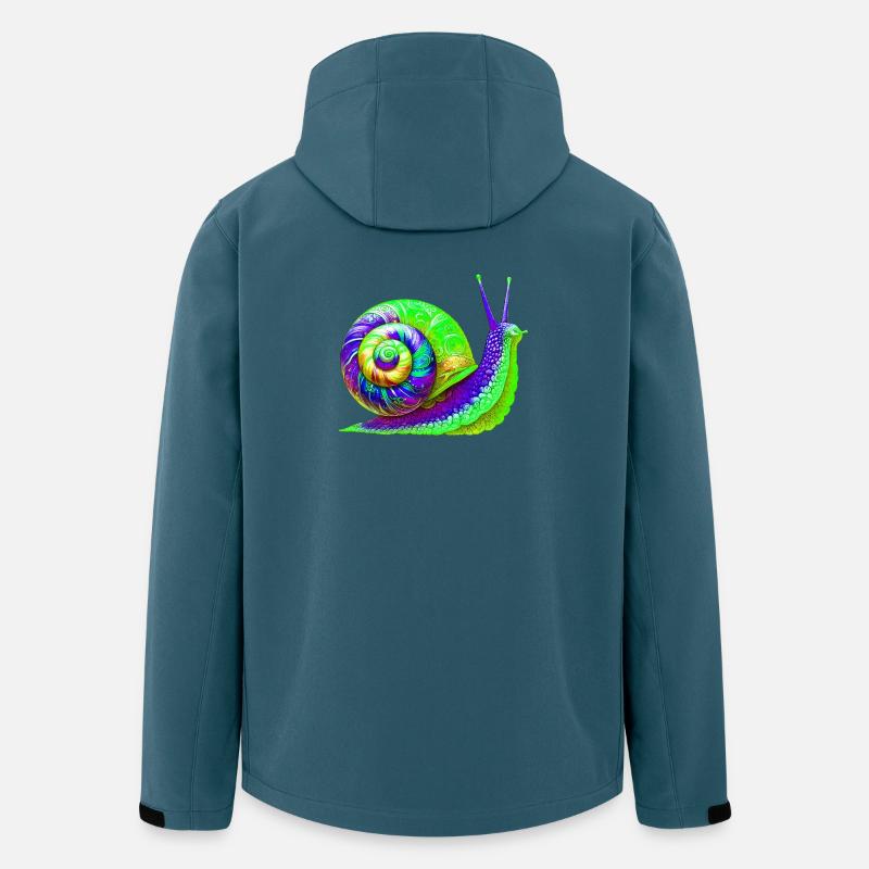 Schnecke - Recycelte Männer Softshell-Jacke von Stanley/Stella - Dunkles Petrol