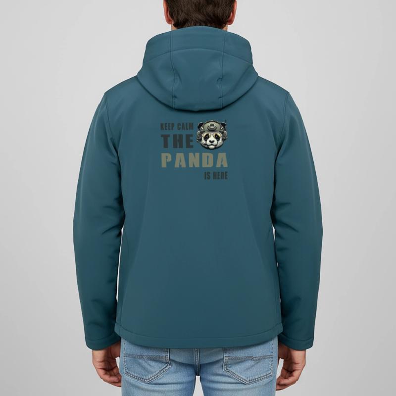 Tactical Panda – Keep Calm Men’s Recycled Softshell Jacket by Stanley/Stella